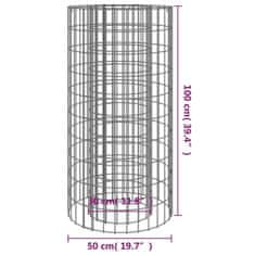 Vidaxl Gabiónové ohnisko Ø50 cm pozinkované železo