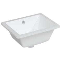 Petromila vidaXL Kúpeľňové umývadlo biele 39x30x18,5 cm obdĺžnikové keramické