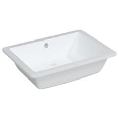 Petromila vidaXL Kúpeľňové umývadlo biele 55,5x40x18,5 cm obdĺžnikové keramické