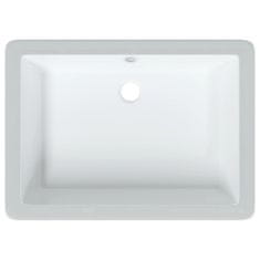 Petromila vidaXL Kúpeľňové umývadlo biele 55,5x40x18,5 cm obdĺžnikové keramické