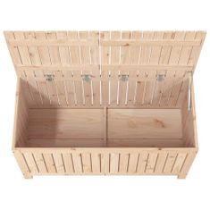 Vidaxl Záhradný úložný box 121x55x64 cm masívna borovica