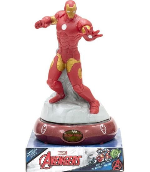 EUROSWAN 3D LED lampička Avengers - Iron Man 25cm