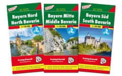 Bayern 1:150.000 set - 3 mapy / Bayern North, Middle &amp; South