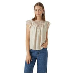 Vero Moda Dámsky top VMPURA Regular Fit 10295688 Pumice Stone (Veľkosť XS)