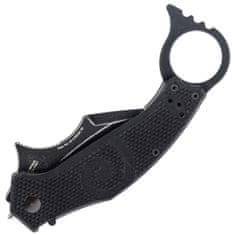 Fox Knives FX-653 MOA Wihongi taktický vreckový nôž karambit 7 cm, celočierny, G10, nylonové puzdro