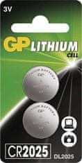 GP Batteries Lítiová gombíková batéria GP CR2025