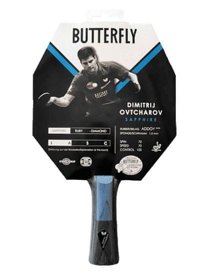 BUTTERFLY stolnotenisová raketa Ovtcharov Sapphire