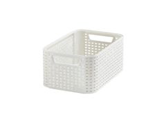 CURVER Box úložný RATTAN 28,5x19x13cm (S), STYLE2, plastový, KRÉM