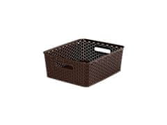 CURVER Box úložný RATTAN 35x30x13cm (M), "Y" STYLE, plastový, HN