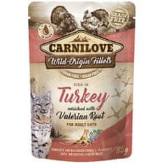 Carnilove Cat vreciek. Rich in Turkey Enriched with Valerian 85 g