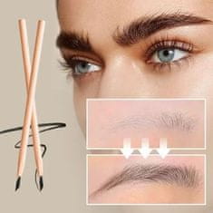 Vodoodolná prírodná drevená ceruzka na obočie – čierna | NATURALBROW