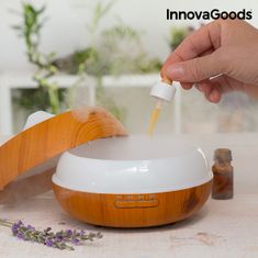 InnovaGoods Zvlhčovač aróma difúzor Aromatherapy Wood IN0980