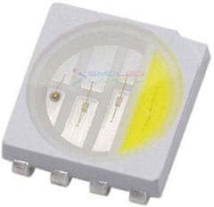 HADEX LED SMD 5050 RGBW 8pin, 0,2 W, 120 °, celkom 80-120mA