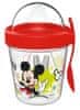 INVICTUS Disney Mickey cup Snack s viečkom a lyžičkou 350 ml