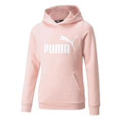 Puma Mikina ružová 116 - 128 cm/XS Ess Logo Hooded