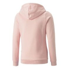 Puma Mikina ružová 116 - 128 cm/XS Ess Logo Hooded