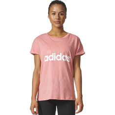 Adidas Tričko výcvik ružová S Ess Linear Tee