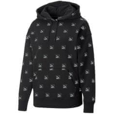 Puma Mikina čierna 164 - 169 cm/S Brand Love Aop Hoodie FL