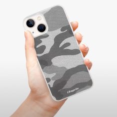 iSaprio Silikónové puzdro - Gray Camuflage 02 pre Apple iPhone 13 mini