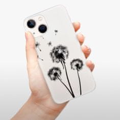 iSaprio Silikónové puzdro - Three Dandelions - black pre Apple iPhone 13 mini