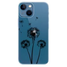 iSaprio Silikónové puzdro - Three Dandelions - black pre Apple iPhone 13 mini