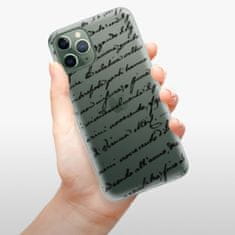 iSaprio Silikónové puzdro - Handwriting 01 - black pre Apple iPhone 11 Pro