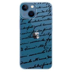 iSaprio Silikónové puzdro - Handwriting 01 - black pre Apple iPhone 13 mini