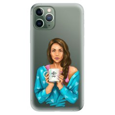 iSaprio Silikónové puzdro - Coffe Now - Brunette pre Apple iPhone 11 Pro