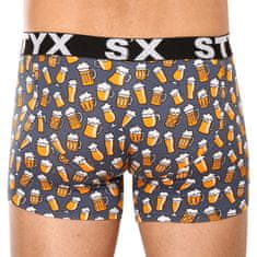 Styx 3PACK pánske boxerky long športová guma viacfarebné (3U12672) - veľkosť XL