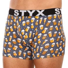 Styx 3PACK pánske boxerky long športová guma viacfarebné (3U12672) - veľkosť XL