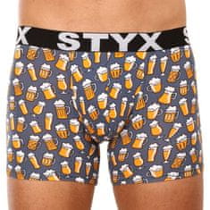 Styx 3PACK pánske boxerky long art športová guma viacfarebné (3U13714) - veľkosť XL