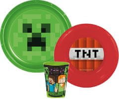 Stor Minecraft Dinnerware, plastový set