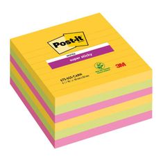 Post-It Bločky Super Sticky CARNIVAL, veľkosť 101x 101 mm, 6 bločkov po 90 lístkov