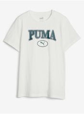 Puma Krémové chlapčenské tričko Puma Squad 128