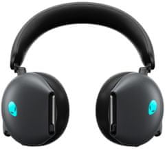 DELL AW920H/ Alienware Tri-Mode Wireless Gaming Headset/ bezdrôtové slúchadlá s mikrofónom/ čierne