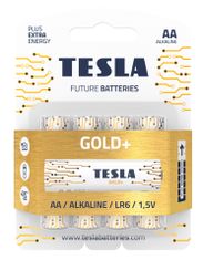 Tesla Batteries 1099137004 GOLD Alkaline baterie AA (LR06, tužková, blister) 4 ks