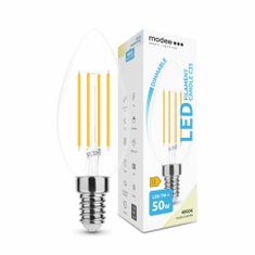 Modee Smart Lighting LED Filament Candle žiarovka E14 7W neutrálna biela (ML-CF4000K7WE14D)