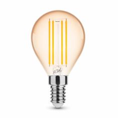 Modee Smart Lighting LED Filament Amber Globe Mini žiarovka E14 4W teplá biela (ML-G45FA1800K4WE14)