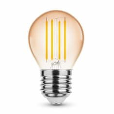 Modee Smart Lighting LED Filament Amber Globe Mini žiarovka E27 4W teplá biela (ML-G45FA1800K4WE27)