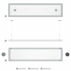 Modee MPLGP30X1504000K50W LED Panel Glass 30x150 50W 4000K PHILIPS driver (5000 lumen) dimm.