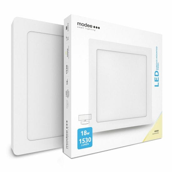 Modee Smart Lighting LED Panel Square Surface mounted 18W neutrálna biela (ML-LPS4000K18WA)