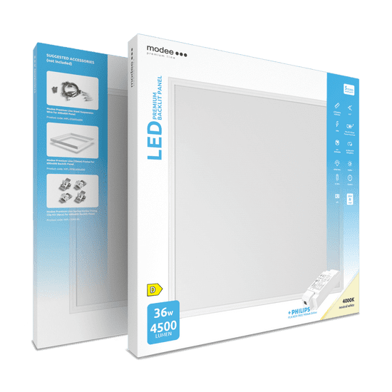 Modee Premium Line LED Panel (backlight) 595x595x34mm 36W neutrálna biela (MPL-BP5954000K36W125)