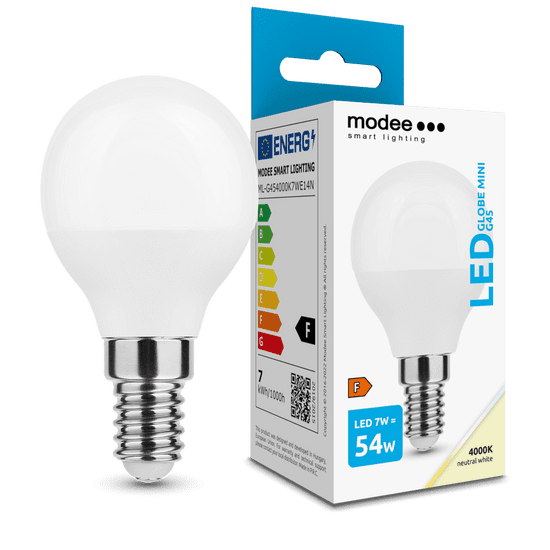 Modee Lighting LED Globe Mini žiarovka G45 7W E14 neutrálna biela (MLG454000K7WE14N)