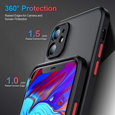 Bomba Kvalitný TPU obal matný pre iPhone - čierny C313_IPHONE14PROMAX-BLACK