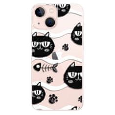 iSaprio Silikónové puzdro - Cat pattern 04 pre Apple iPhone 13 mini