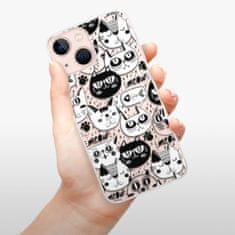 iSaprio Silikónové puzdro - Cat pattern 03 pre Apple iPhone 13 mini