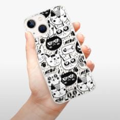 iSaprio Silikónové puzdro - Cat pattern 03 pre Apple iPhone 13 mini