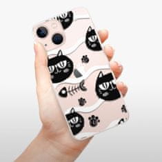 iSaprio Silikónové puzdro - Cat pattern 04 pre Apple iPhone 13 mini