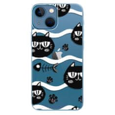 iSaprio Silikónové puzdro - Cat pattern 04 pre Apple iPhone 13 mini