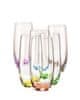 Crystalex Bohemia Crystal Farebné poháre na nealko a vodu Rainbow 25180/D4662/350ml (set po 6ks)